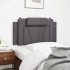 Cabecero de cama acolchado cuero sintético gris 100