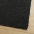 Alfombra peluda de pelo largo moderna PAMPLONA negra 100x200