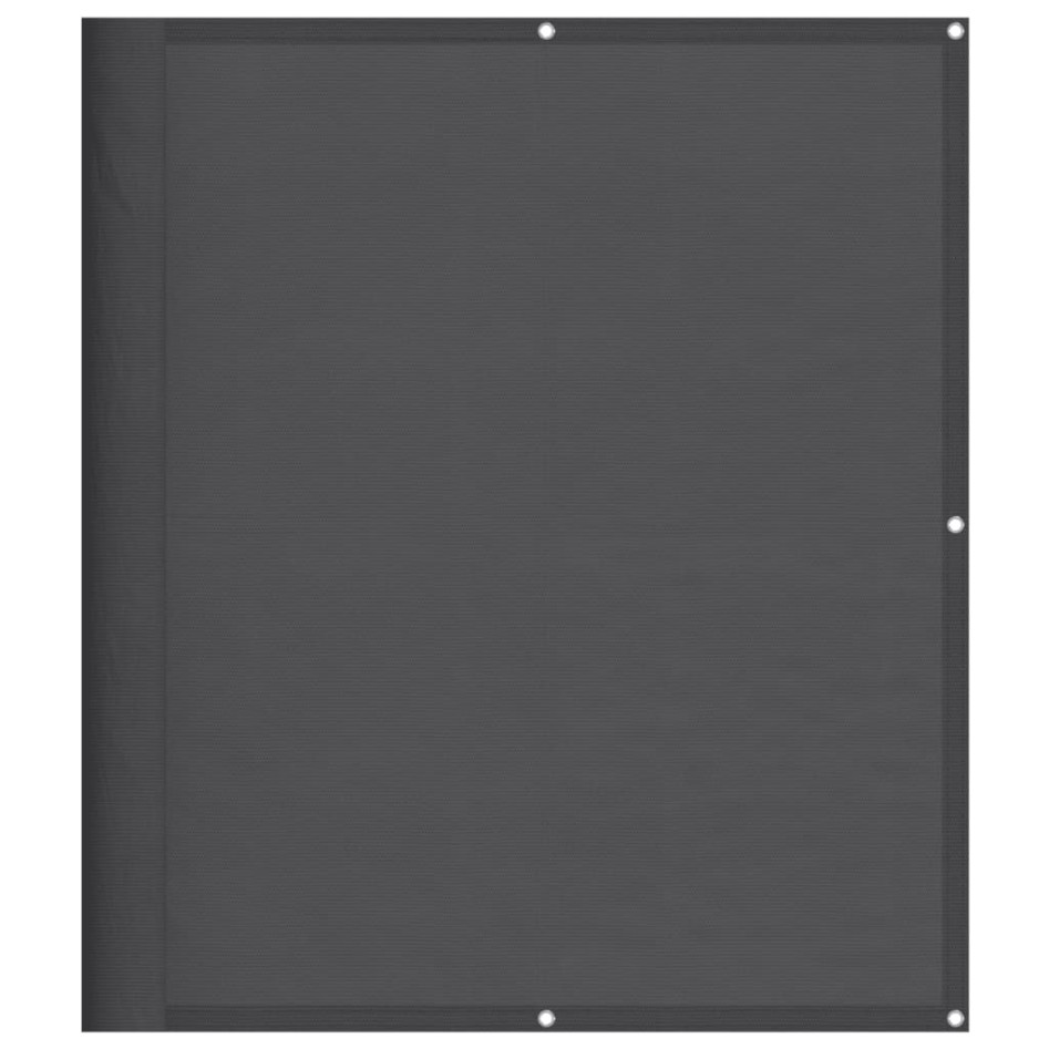 Pantalla de balcón 100% poliéster Oxford antracita 120x800