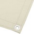 Pantalla de balcón 100% poliéster Oxford crema 120x800