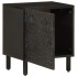 Mesita de noche de madera maciza de mango negra 40x33x46