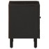 Mesita de noche de madera maciza de mango negra 40x33x46