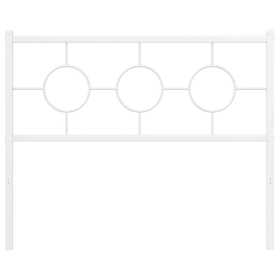 Cabecero de metal blanco 107