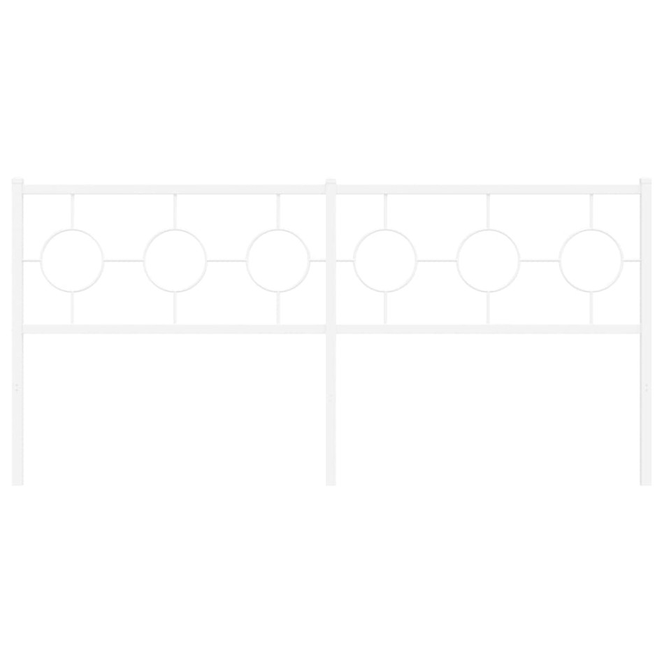 Cabecero de metal blanco 180