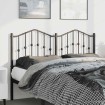 Cabecero de metal negro 135 cm