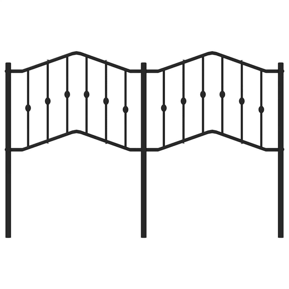 Cabecero de metal negro 135