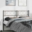 Cabecero de metal negro 135 cm
