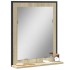 Espejo de baño con estante madera ingeniería Sonoma 50x12x60