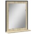 Espejo de baño con estante madera ingeniería Sonoma 50x12x60