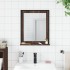 Espejo de baño con estante madera ingeniería marrón 50x12x60