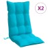 Cojines para silla con respaldo alto 2 uds tela Oxford