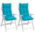 Cojines para silla con respaldo alto 2 uds tela Oxford