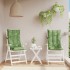 Cojines silla respaldo alto 2 uds tela Oxford estampado