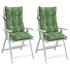 Cojines silla respaldo alto 2 uds tela Oxford estampado