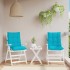 Cojines de silla de respaldo bajo 2 uds tela Oxford
