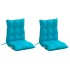 Cojines de silla de respaldo bajo 2 uds tela Oxford