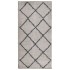 Alfombra de pelo largo moderna beige y antracita 100x200