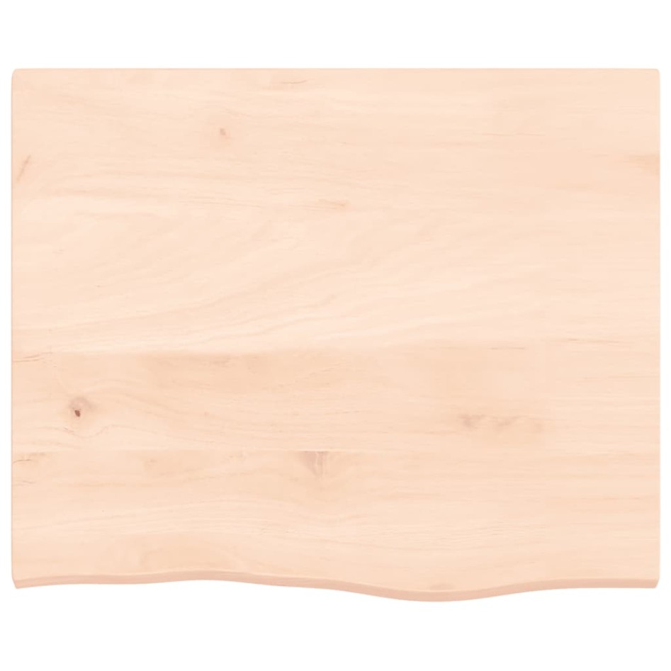 Estante de pared madera maciza de roble sin tratar 60x50x2