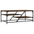 Mesa de centro madera contrachapada roble marrón 100x49x40
