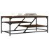 Mesa de centro madera contrachapada roble marrón 100x49x40