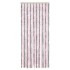 Cortina antimoscas chenilla gris plateado y rosa 56x185