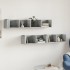 Muebles de pared 2 unidades gris hormigón 99x18x16,5