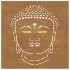 Adorno de pared de jardín acero corten cabeza de Buda 55x55