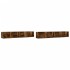 Muebles de pared 2 unidades roble ahumado 99x18x16,5