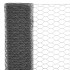 Alambrada de gallinero acero revestimiento PVC gris 25x1,2