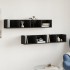 Muebles de pared 2 uds madera de ingeniería negro 99x18x16,5