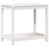 Mesa de plantación con estante madera pino blanco 82,5x50x75