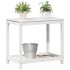 Mesa de plantación con estante madera pino blanco 82,5x50x75