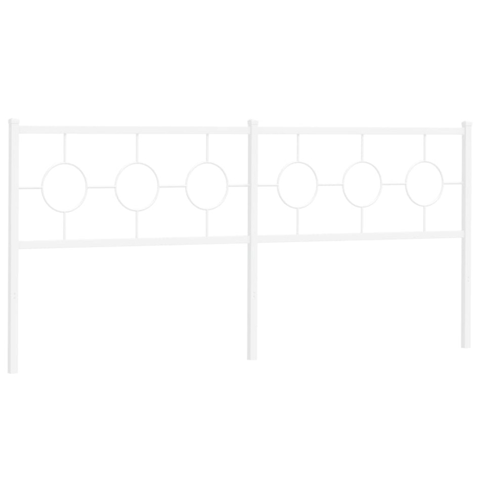 Cabecero de metal blanco 200