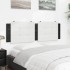 Cabecero de cama acolchado cuero sintético blanco negro 160