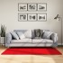 Alfombra de pelo corto OVIEDO rojo 80x150