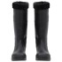 Botas de agua con calcetines extraíbles negro número 43