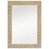 Espejo de baño madera maciza de acacia y vidrio 50x70x2,5