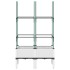Jardinera con enrejado PP blanco 80x40x142,5