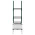 Jardinera con enrejado PP blanco 80x40x142,5