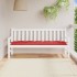 Cojín de banco de jardín tela Oxford rojo 180x50x7