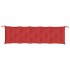 Cojín de banco de jardín tela Oxford rojo 180x50x7