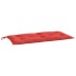 Cojines de banco de jardín 2 uds tela Oxford rojo 100x50x7