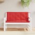 Cojines de banco de jardín 2 uds tela Oxford rojo 120x50x7