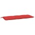 Cojines de banco de jardín 2 uds tela Oxford rojo 120x50x7