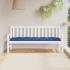 Cojín para banco de jardín tela Oxford azul real 180x50x7