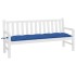 Cojín para banco de jardín tela Oxford azul real 180x50x7
