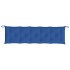Cojín para banco de jardín tela Oxford azul real 180x50x7
