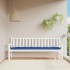 Cojín para banco de jardín tela Oxford azul real 200x50x7