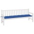 Cojín para banco de jardín tela Oxford azul real 200x50x7
