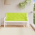 Cojines de banco de jardín 2 uds verde brillante 150x50x7